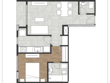Departamento dos ambientes en venta