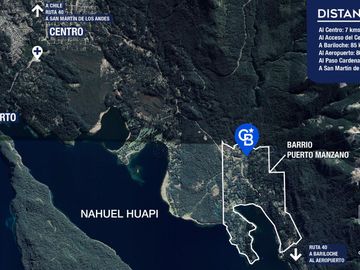 VENTA Lote/Terreno 1506m2 planos aprobados para casa de 160m2 Altos de Manzano Villa la Angostura