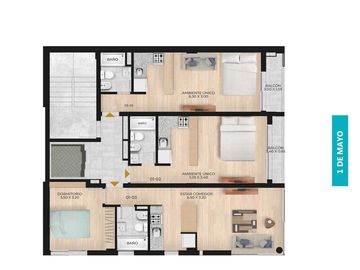VENTA. DEPARTAMENTO TRES DORMITORIOS. PARRILLERO EXCLUSIVO. BARRIO MARTIN, ROSARIO