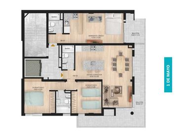 VENTA. DEPARTAMENTO TRES DORMITORIOS. PARRILLERO EXCLUSIVO. BARRIO MARTIN, ROSARIO