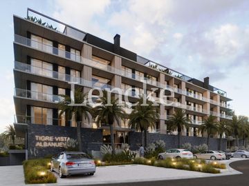Venta de Departamento de 2 dormitorios, vista al rio y jardin exclusivo en Albanueva, posible amarra