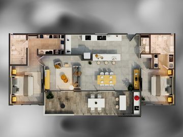 Departamento 2 ambientes con balcon terraza y parrilla