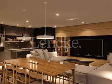 Venta en obra financiada en Albanueva, departamento 2 dormitorios con terraza y parrilla fte al rio