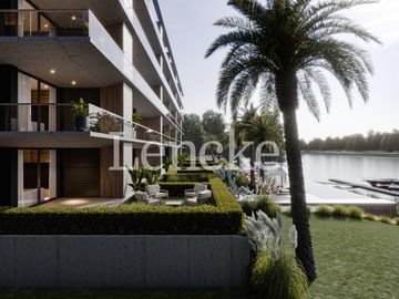 Venta en obra financiada en Albanueva, departamento 2 dormitorios con terraza y parrilla fte al rio