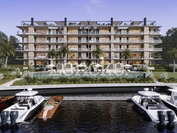 Venta en obra financiada en Albanueva, departamento 2 dormitorios con terraza y parrilla fte al rio