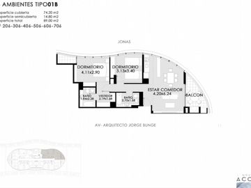 DEPARTAMENTO TRES AMBIENTES