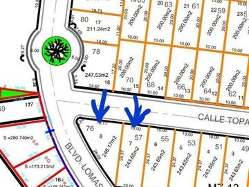 Terreno en Venta de 489 m2 Fraccionamiento Lomas Diamante