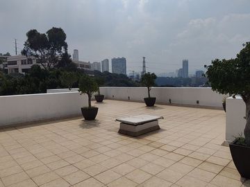 SE VENDE DEPARTAMENTO EN CALLE CERRADA EN  TECAMACHALCO CON 3 TERRAZAS (V)