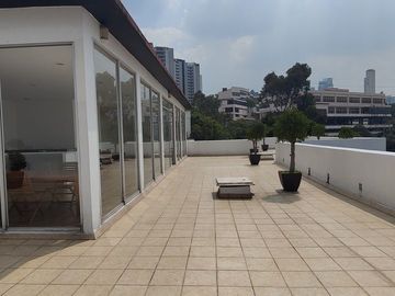 SE VENDE DEPARTAMENTO EN CALLE CERRADA EN  TECAMACHALCO CON 3 TERRAZAS (V)
