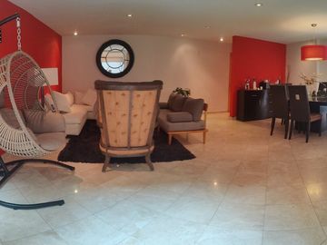 SE VENDE DEPARTAMENTO EN CALLE CERRADA EN  TECAMACHALCO CON 3 TERRAZAS (V)