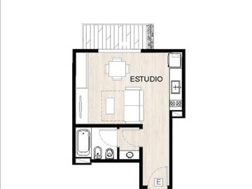 Venta Departamento - Monoambiente con balcon - Palermo Hollywood
