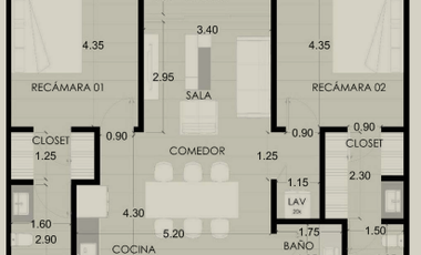 Departamento VP en Venta en Mérida, Temozón Norte