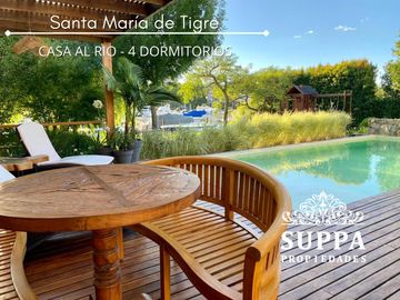 Hermosa Villa Italiana al Río en Santa Maria De Tigre - 4 Dormitorios en Suite