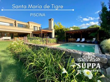 Hermosa Villa Italiana al Río en Santa Maria De Tigre - 4 Dormitorios en Suite