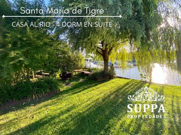 Hermosa Villa Italiana al Río en Santa Maria De Tigre - 4 Dormitorios en Suite