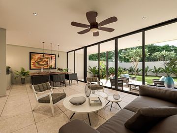 Casa de 3 recámaras en Privada, conkal al Norte Merida