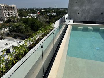 Departamento en venta en Element de 2 recámaras en Montes de Ame, Mérida Yuc.