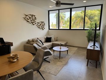 Departamento en venta en Element de 2 recámaras en Montes de Ame, Mérida Yuc.