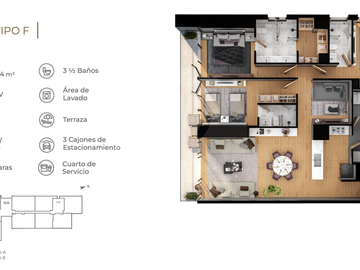 Origina Departamento en venta en Contadero