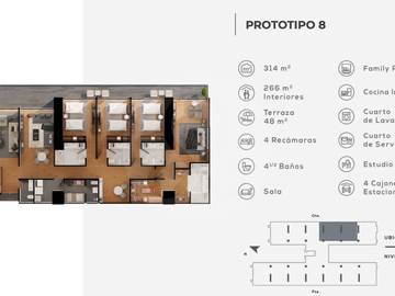 Origina Pedregal Departamento en venta en Jardines del Pedregal