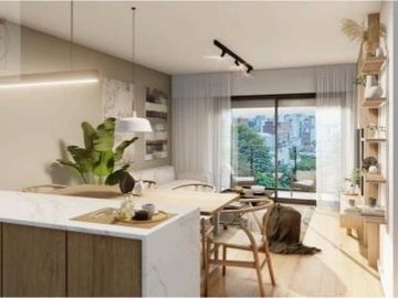 Pre Venta Desarrollo en  Nuñez Guayra Departamento dos Ambientes con balcón UF 9C