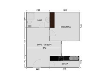 Venta departamento 2 ambientes en Coghlan