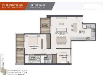 DEPARTAMENTO EN VENTA DE 3 AMBIENTES EN ALMAGRO CON AMENITIES FINANCIACIÓN OPORTUNIDAD
