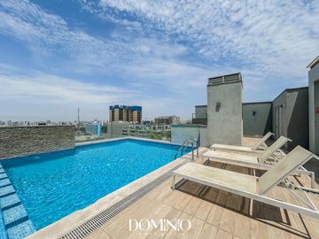 Depa en venta 3 dormitorios con cochera en Lince - Edificio con full areas comunes