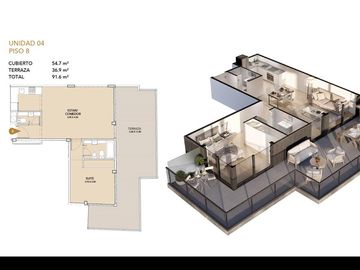 Monoambiente en venta en Palermo