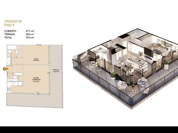 Monoambiente en venta en Palermo