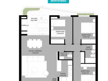 DEPARTAMENTO DE TRES DORMITORIO - VENTA - AMENITIES - CENTRO