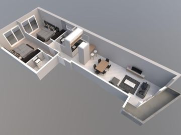 VENTA Departamento Rosario Barrio Luis Agote 1 dormitorio equipado balcon estrenar
