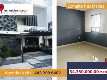 CASA EN VENTA EN LOMALTA TRES MARIAS, MORELIA