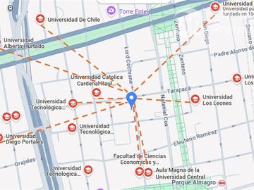 Departamento en Venta en Cerca del metro La Moneda, Toesca y Parque Almagro