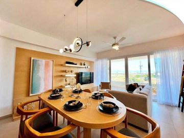 Departamento en venta en Puertarena Fase 4, Nuevo Vallarta,2 recamaras,amueblado