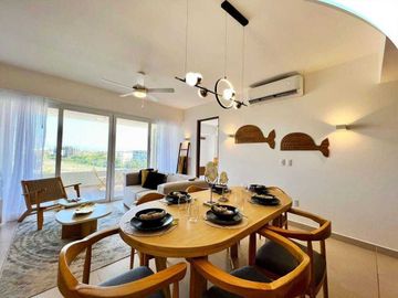 Departamento en venta en Puertarena Fase 4, Nuevo Vallarta,2 recamaras,amueblado