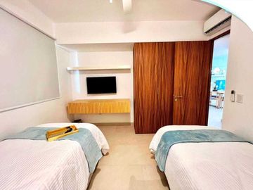 Departamento en venta en Puertarena Fase 4, Nuevo Vallarta,2 recamaras,amueblado