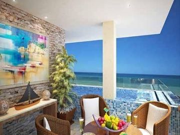 Estrena departamento frente a la playa.
