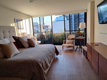 SE VENDE O SE RENTA (AMUEBLADO LA RENTA) ESPECTACULAR PENT HOUSE EN POLANCO (V)