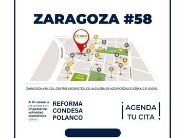 Departameno en venta,  Azcapotzalco Centro.