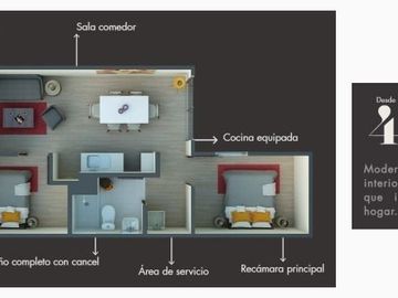Departameno en venta,  Azcapotzalco Centro.