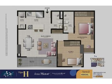 APARTAMENTO  EN SURAMERICA PARA ENTREGA EN JUNIO 2025