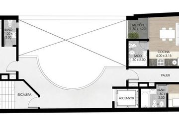 Departamento en Venta en Barrio Abasto, Rosario Monoambiente c/ Terraza Exclusiva