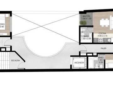 Departamento en Venta en Barrio Abasto, Rosario Monoambiente c/ Terraza Exclusiva