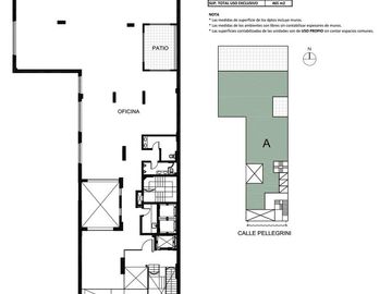 Departamento 2 dormitorios, escritorio o comodín, amenities - Av. Pellegrini 400 - Martin Rosario | Venta