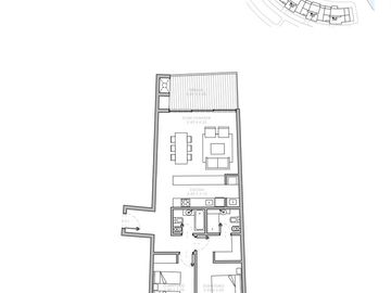 Venta de pozo departamento 3 ambientes c/ terraza Financiado - Lagunita - Nordelta
