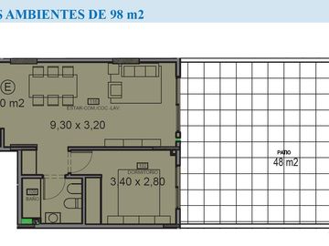 EXCELENTE 2 AMBIENTES CON PATIO Y AMENITIES EN CABALLITO