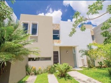 CASA EN RESIDENCIAL CON PARQUES EN DZITYA, EN MERIDA, YUCATAN.