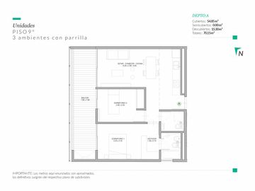 Venta Departamento de 3 Ambientes, Próximo a Estrenar en Palermo Hollywood