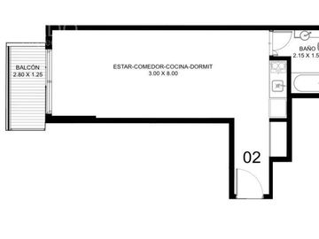 Monoambiente con amenities en Palermo Soho!